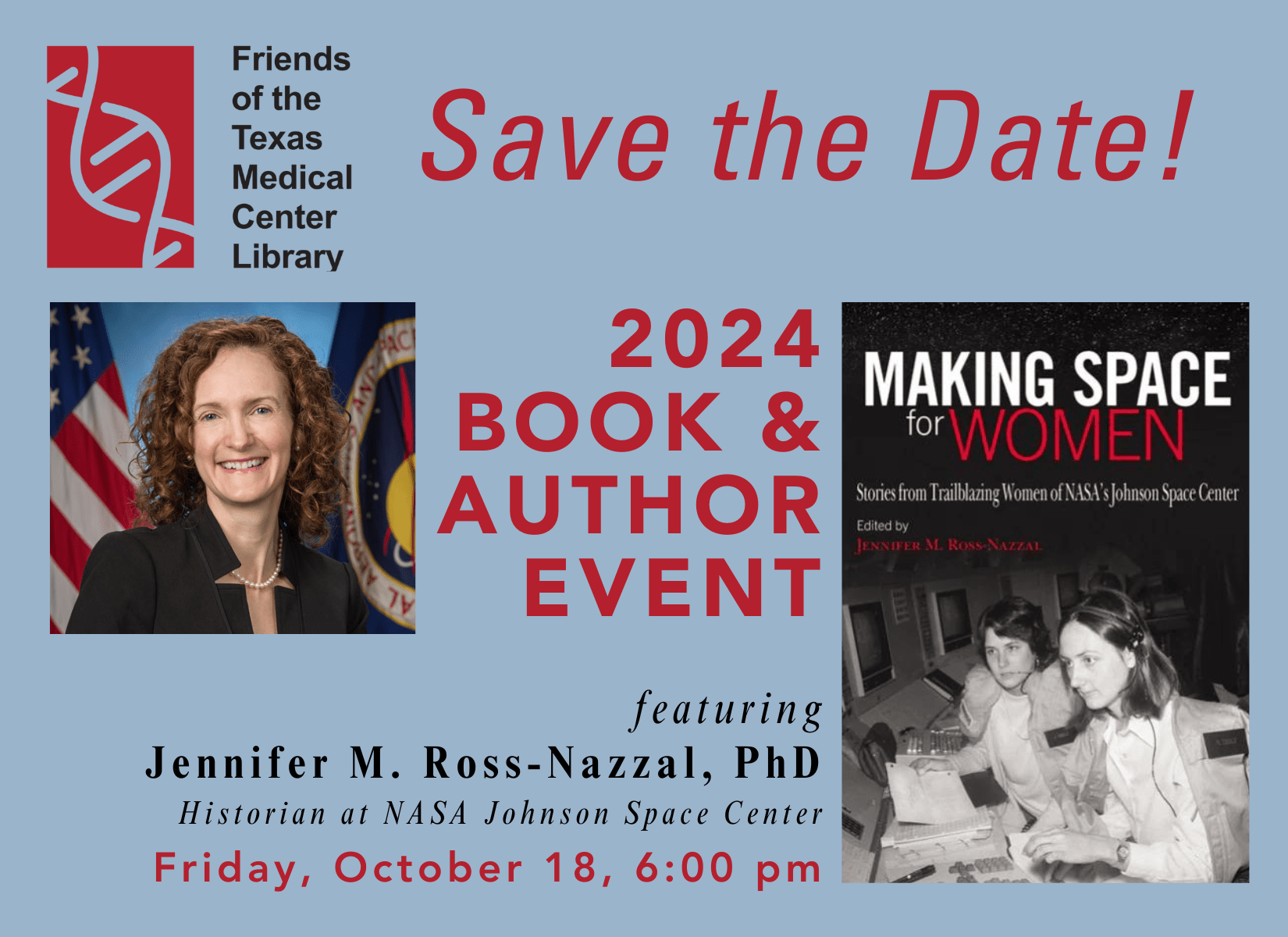 Save the Date! 2024 Book and Author Event Featuring Jennifer, M. Ross-Nazzal, PhD