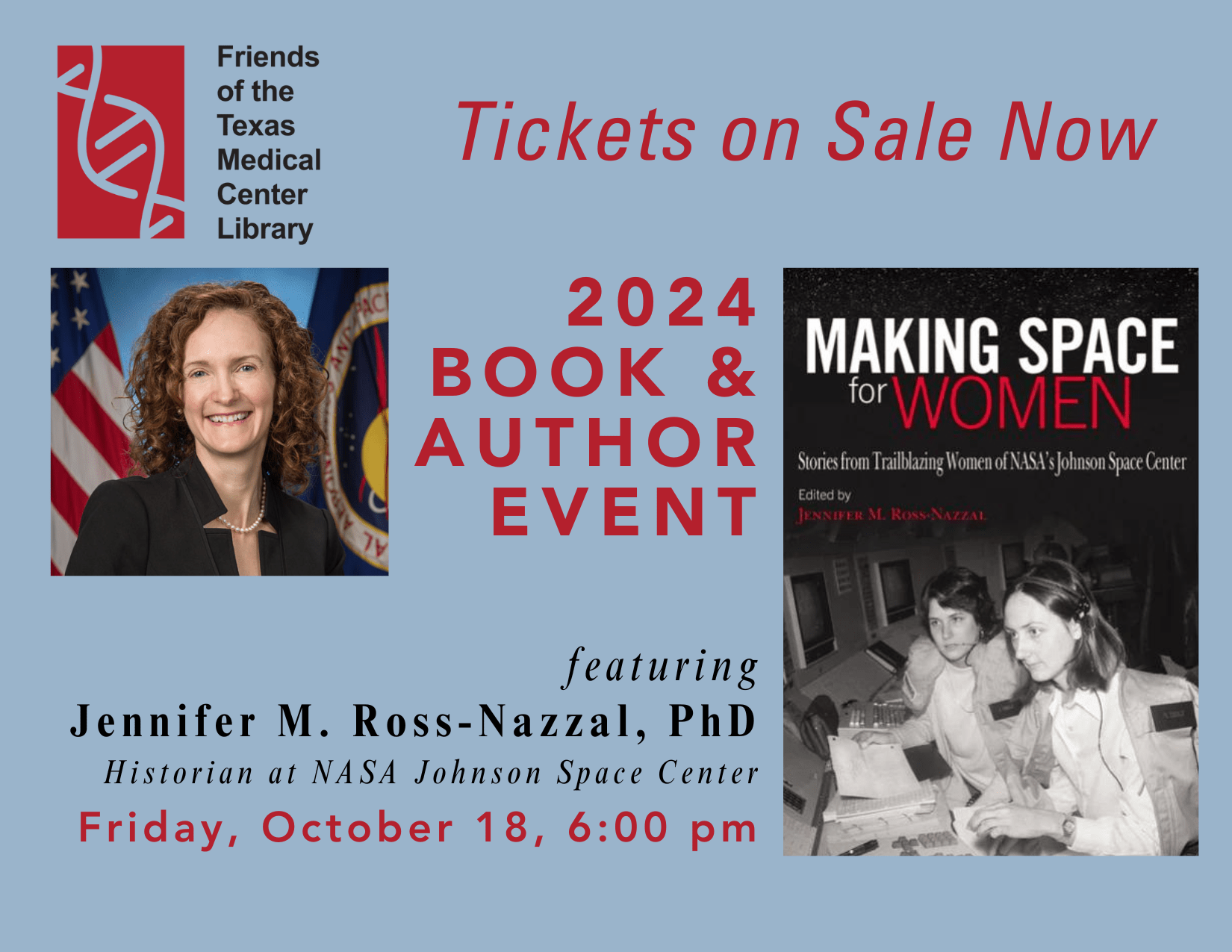 Ticket on Sale Now! 2024 Book and Author Event Featuring Jennifer, M. Ross-Nazzal, PhD