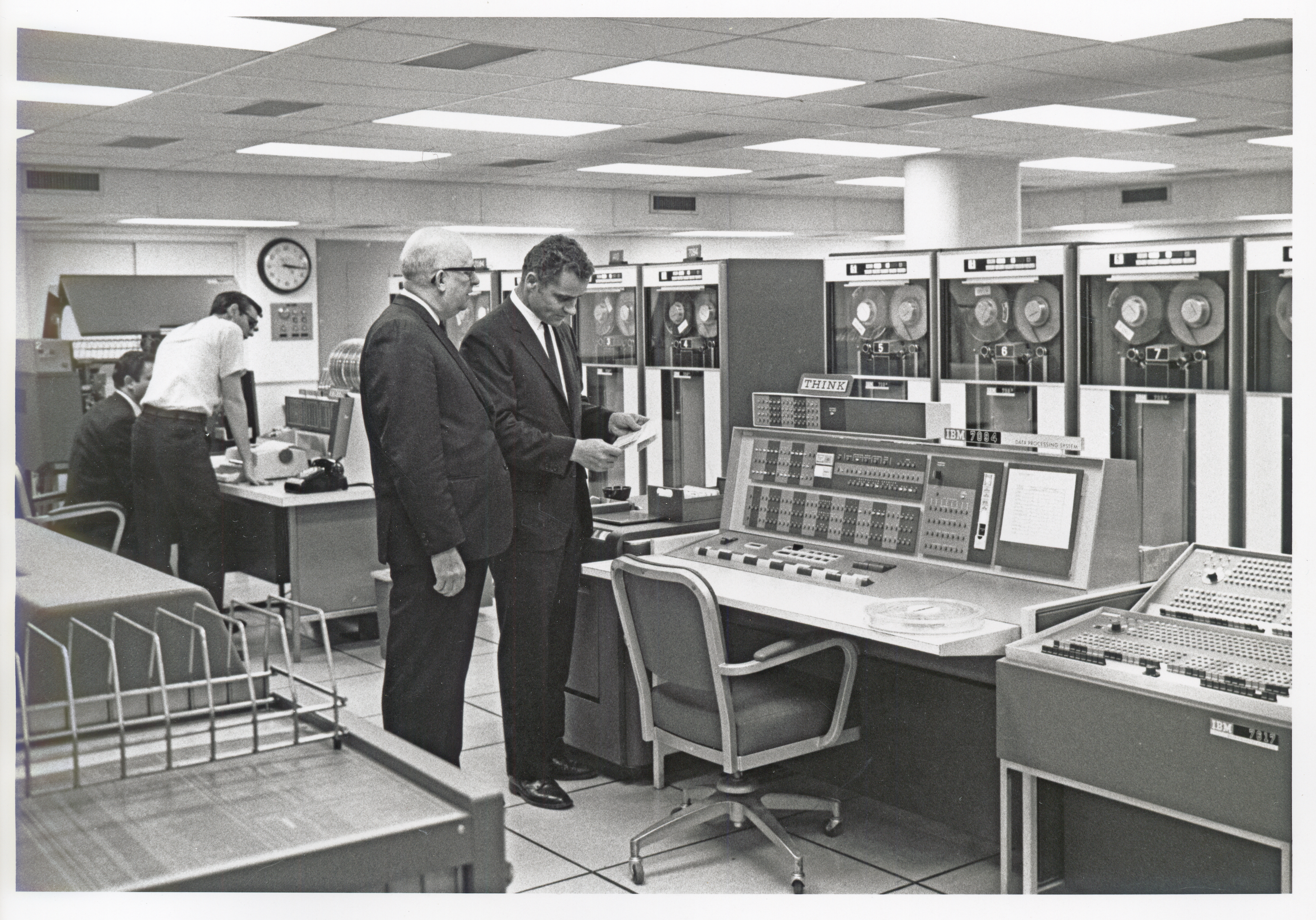 The Medical Center's IBM 7904 mainframe computer system, circa 1969.