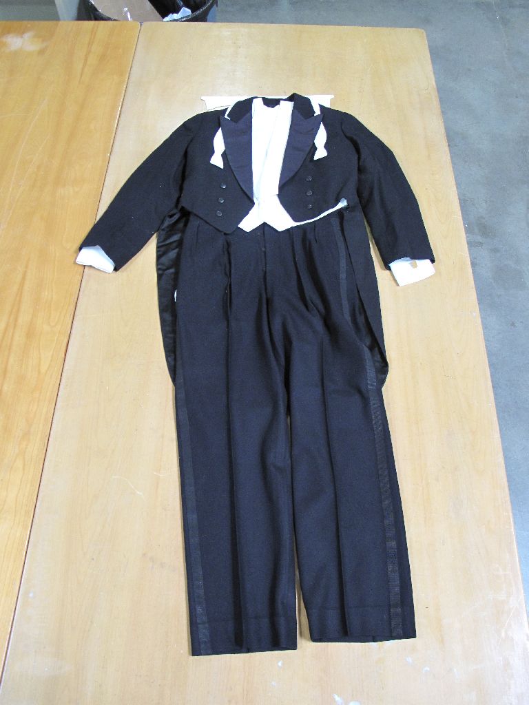 Dr. Bertner gave Dr. Kelsey this suit of white tie and tails in 1949. Dr. Kelsey said it fit him perfectly! [MS 050 Mavis P. Kelsey, MD papers, McGovern Historical Center, Texas Medical Center Library]