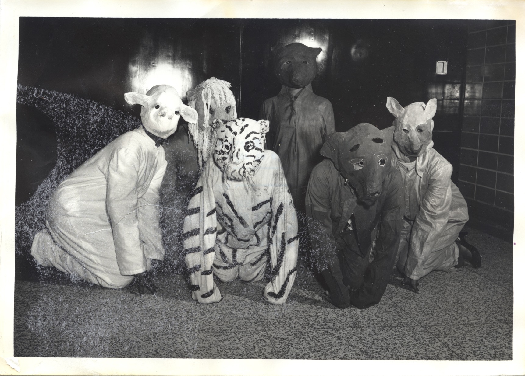 People in animal costumes (MS070 Series VIII, Box 189, folder 1)