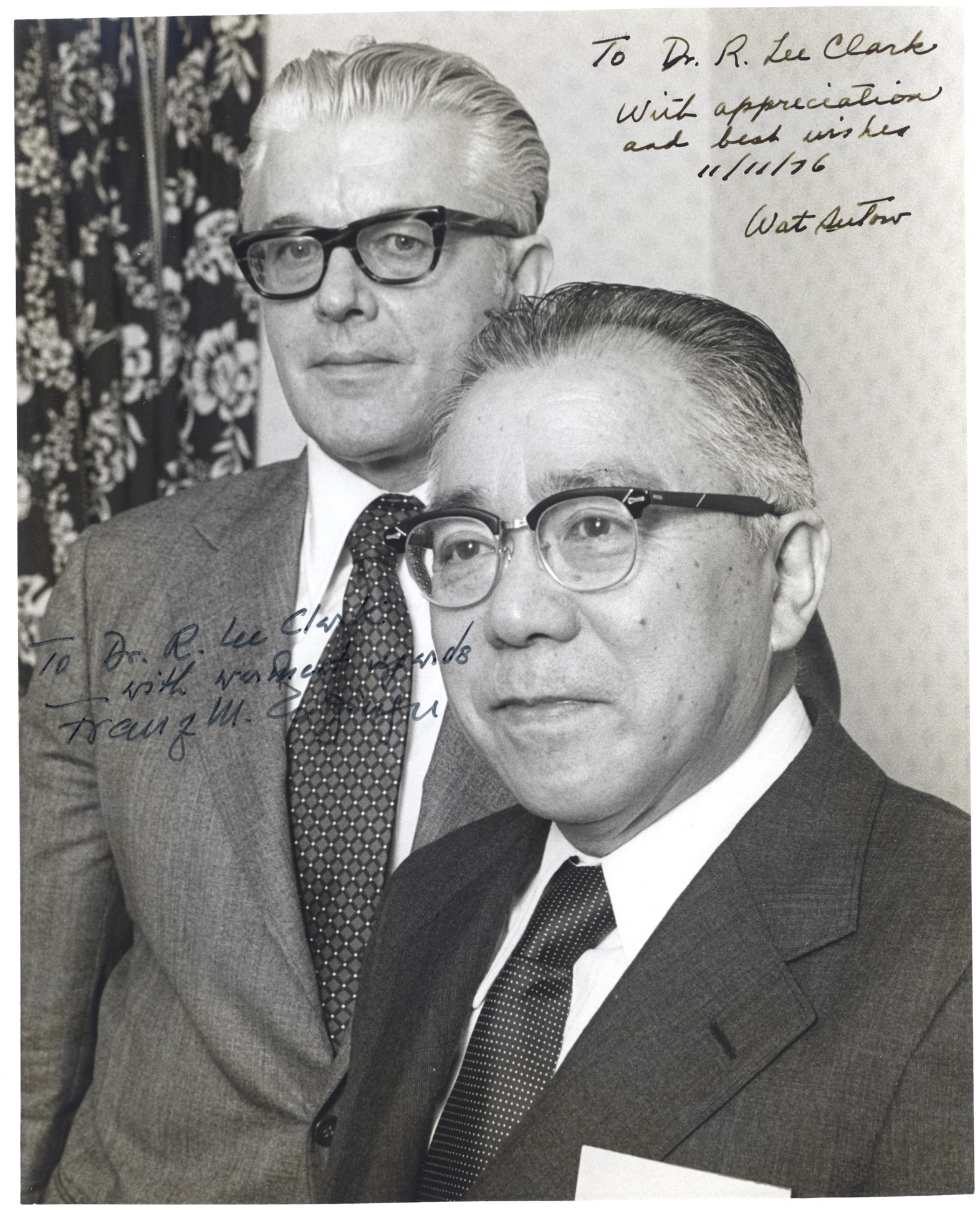 Franz Enzinger and Wataru Sutow, 1976 (MS070 Series XIV, Box 1, folder 23)