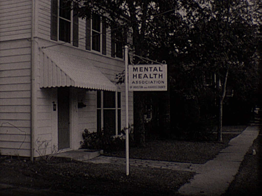 Mental Health Association of Houston and Harris County (HD). [Screenshot from "Help Wanted" (1958), AVF.MS238.001, MS 238 Films on Mental Health provided by Bill Schnapp, McGovern Historical Center, Texas Medical Center Library]