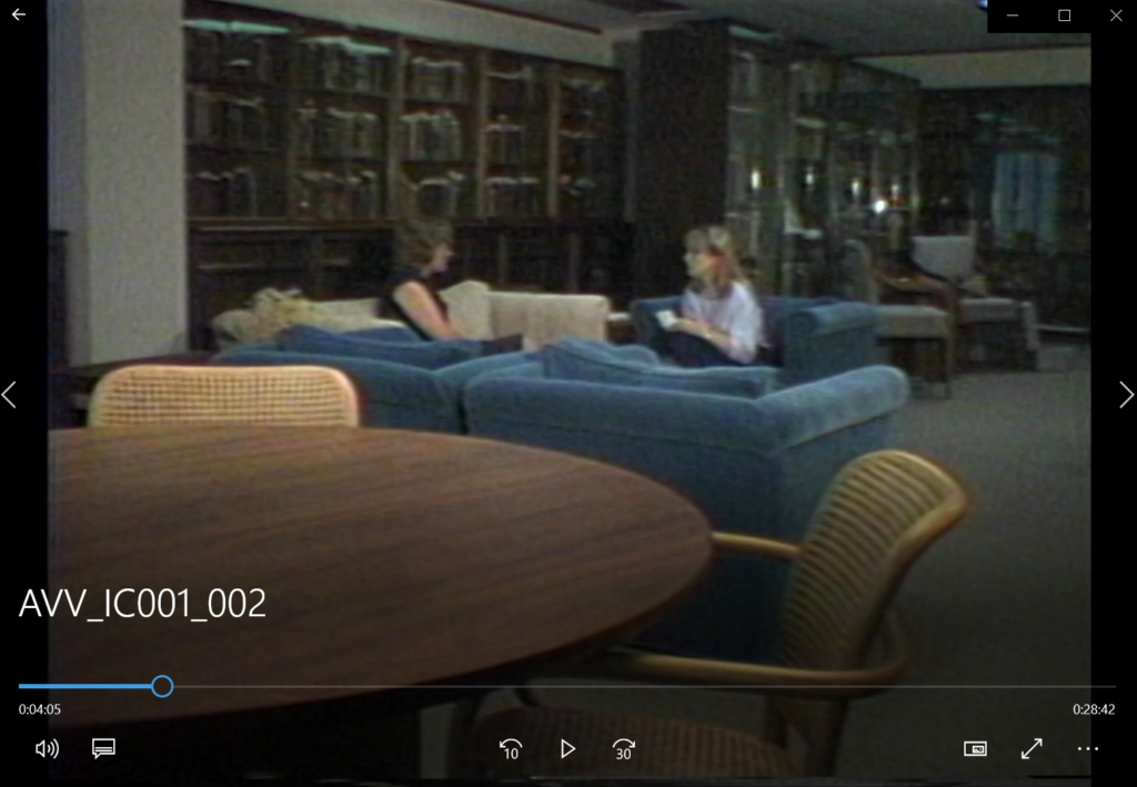 ["Channel 10 Midday Stories: Jones Library Features, Rare Book Collection," (approximately 1984). AVV-IC001-002, TMC Library Records, McGovern Historical Center, TMC Library]