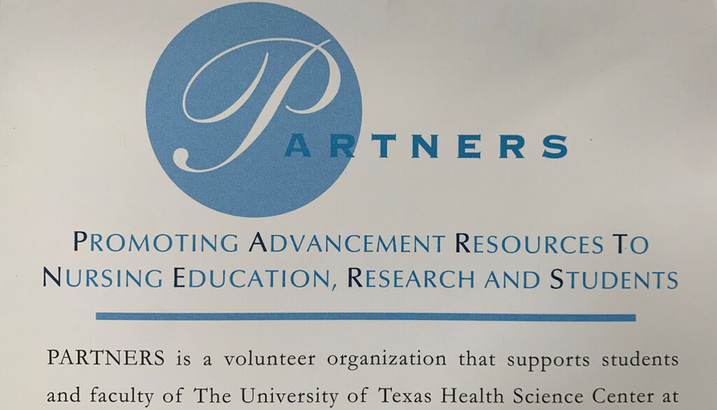 [PARTNERS Logo from brochure. IC 089 box17, PARTNERS records, McGovern Historical Center, Texas Medical Center Library]