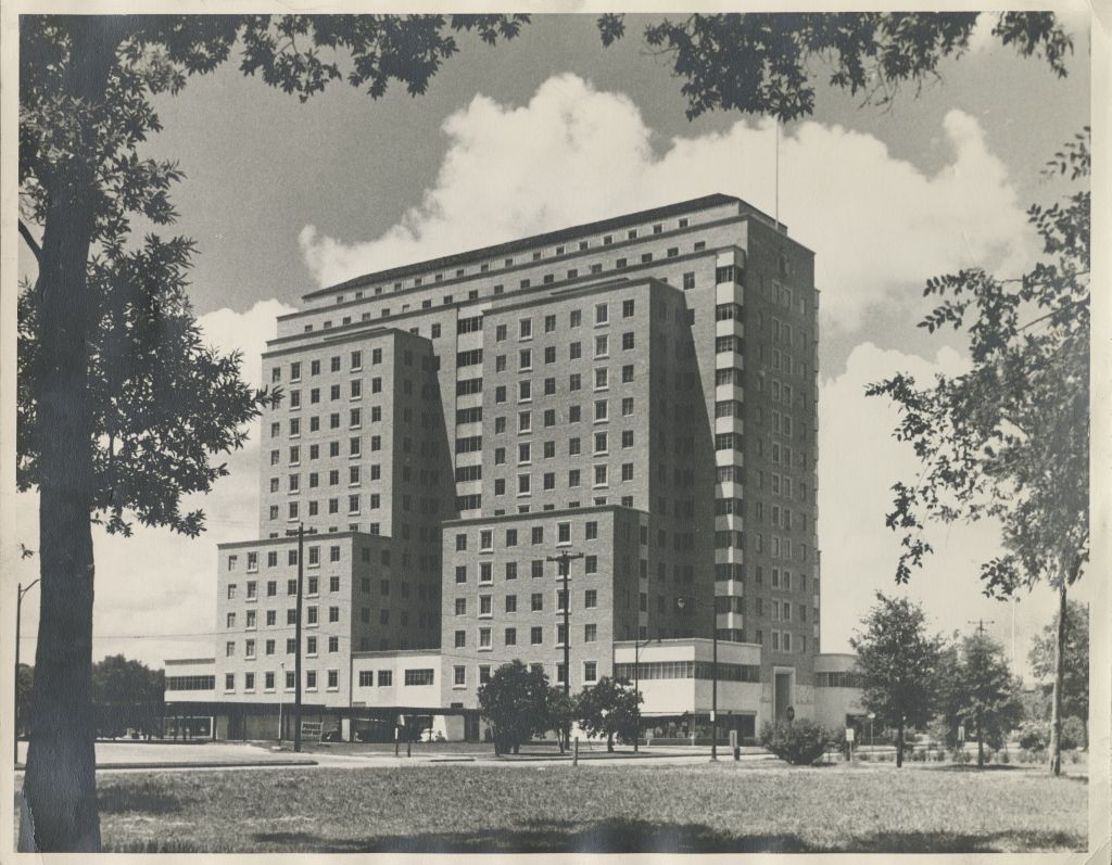 Expanded Hermann Professional Building circa 1954