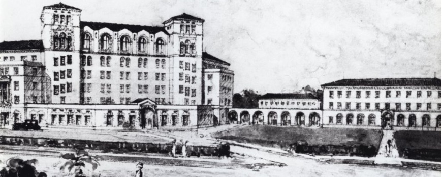 Sketch of Hermann Hospital campus