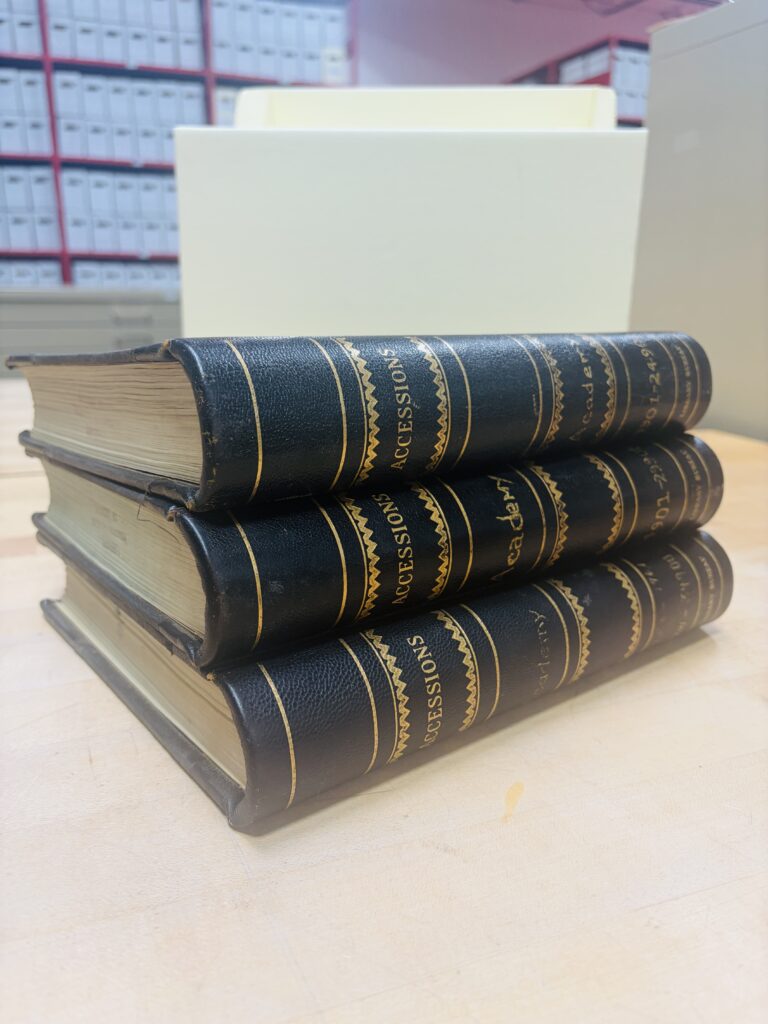 Three Accession Logs from IC 001