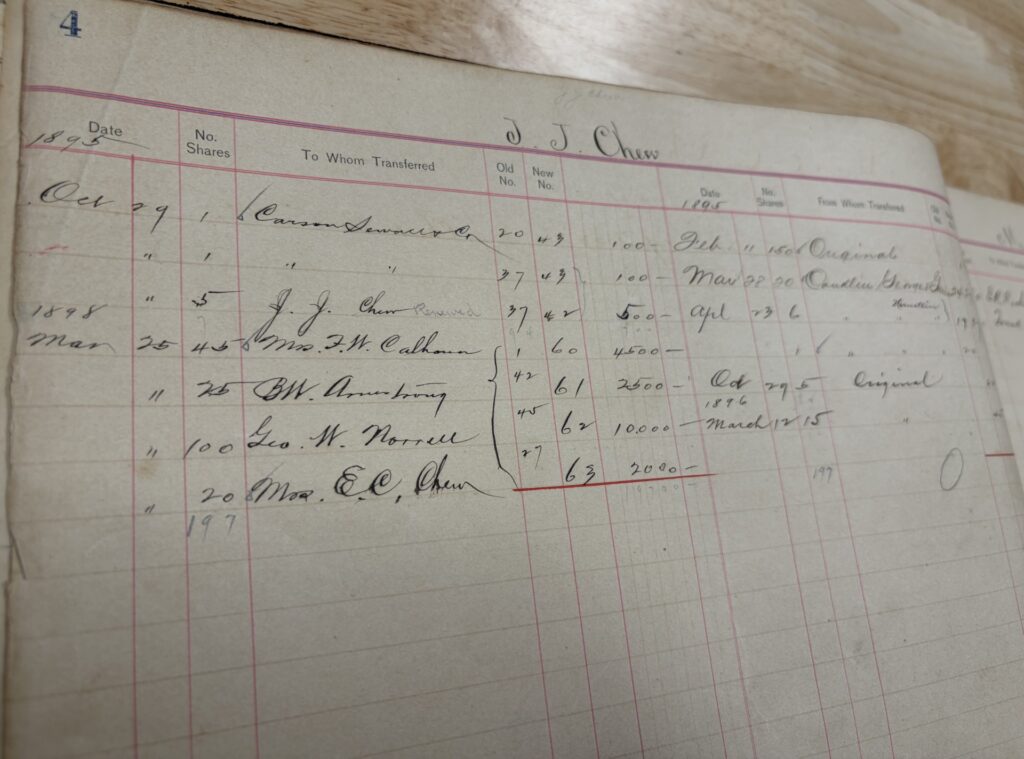 Stock Ledger Page