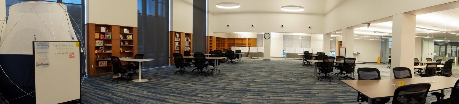 library space for study and learning