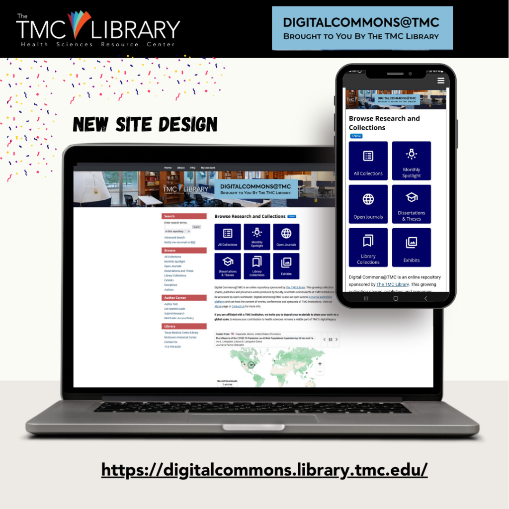 Digital Commons@TMC New Site Design