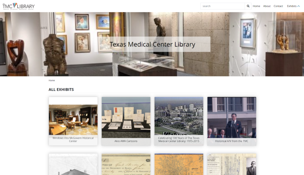 Digital Commons Exhibits Page