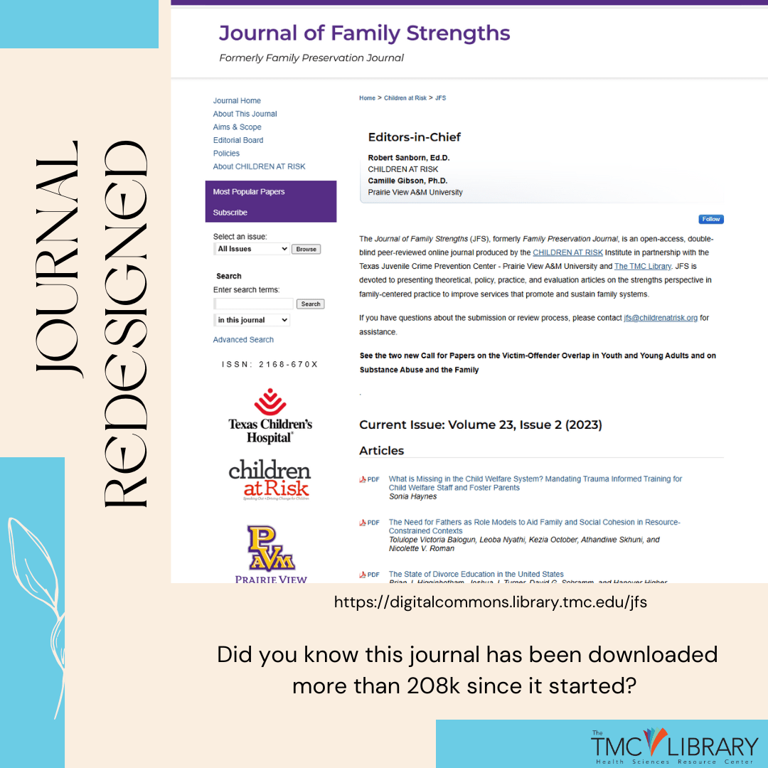 Journal of Family Strengths Redesigned