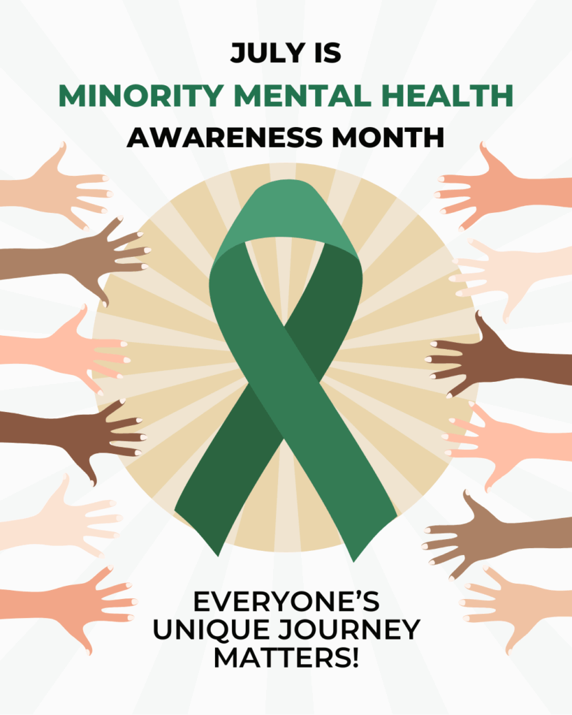 July is Minority Mental Health Awareness Month